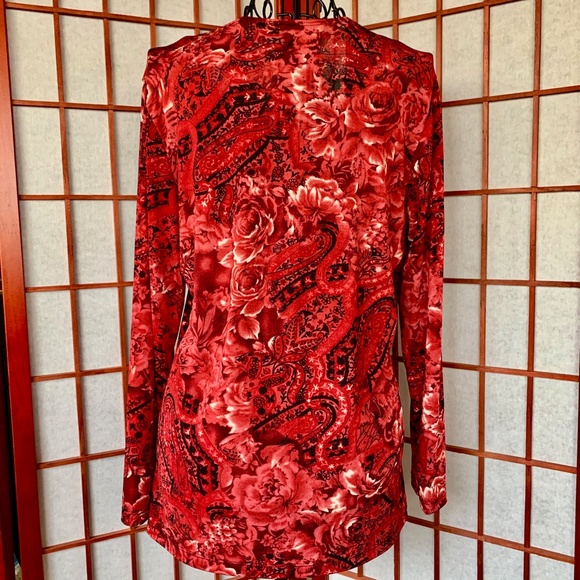 Miss Understood Floral Paisley Stretch Blouse - Picture 5 of 5